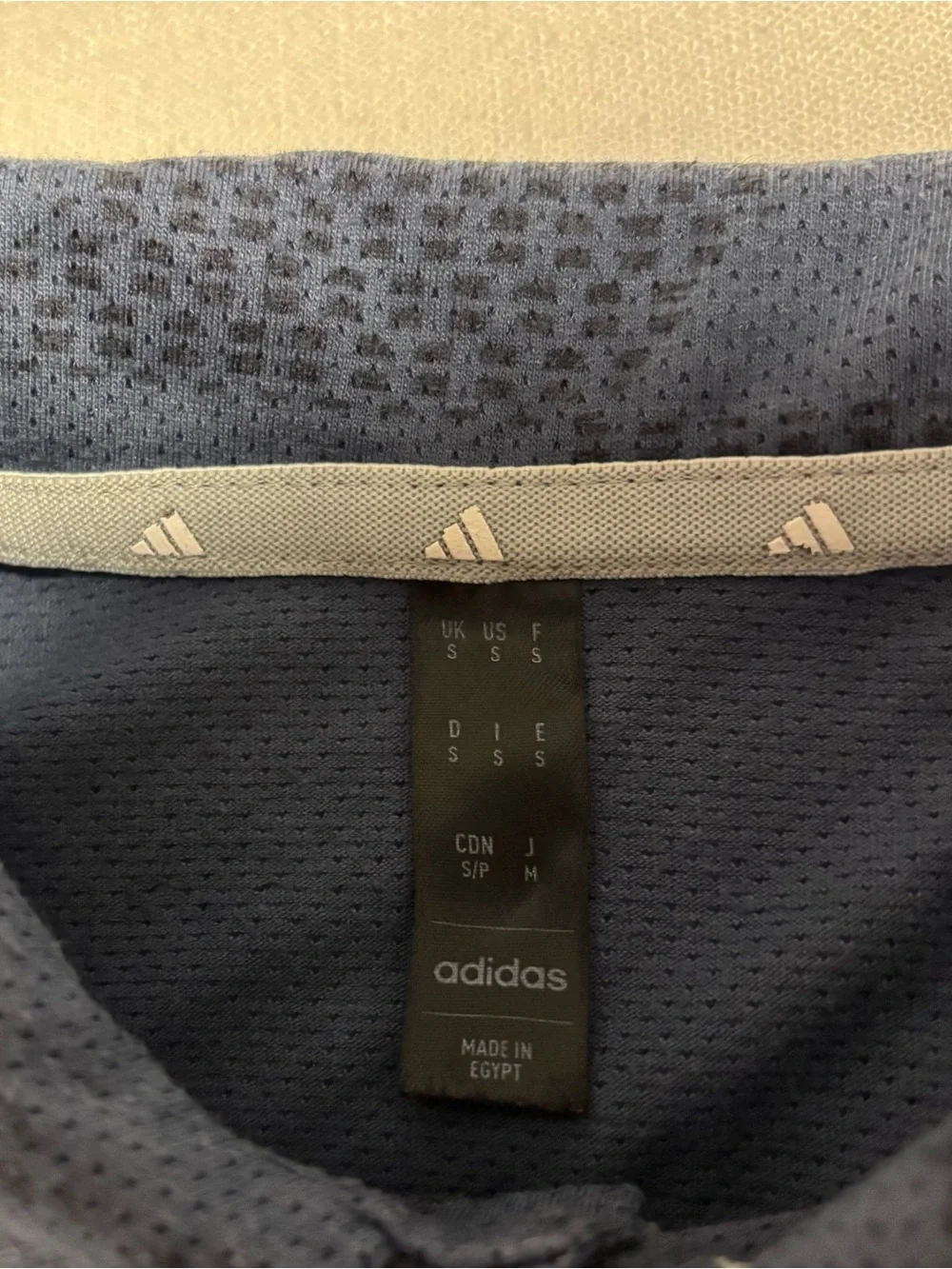 Men’s Adidas Wavy Mesh Golf Polo | Ink / Black | Size Small | ADVR0904